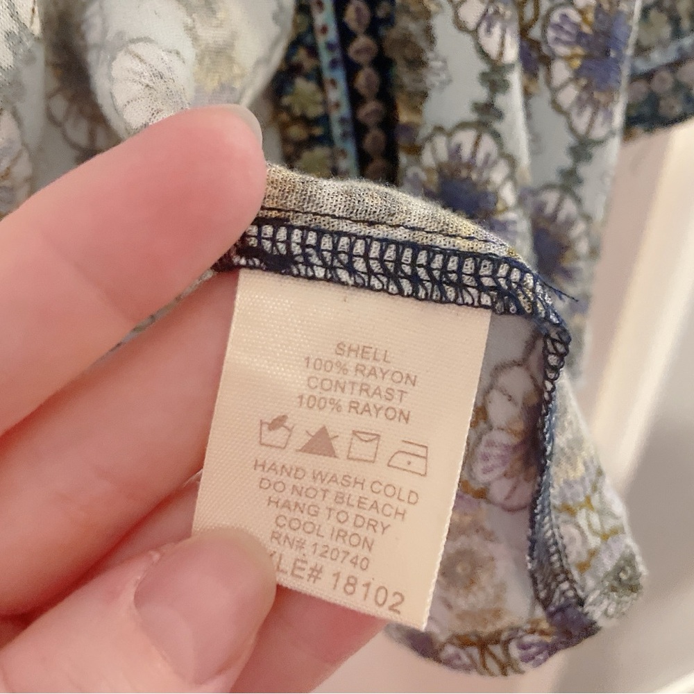 Mystree Boho Printed Open Front Kimono Cardigan - Picture 5 of 7